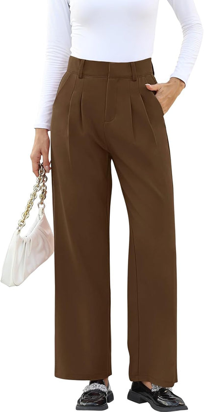 High-Waisted Work Pants for Women – Business Casual Office Trousers with Pockets (2025 Edition)