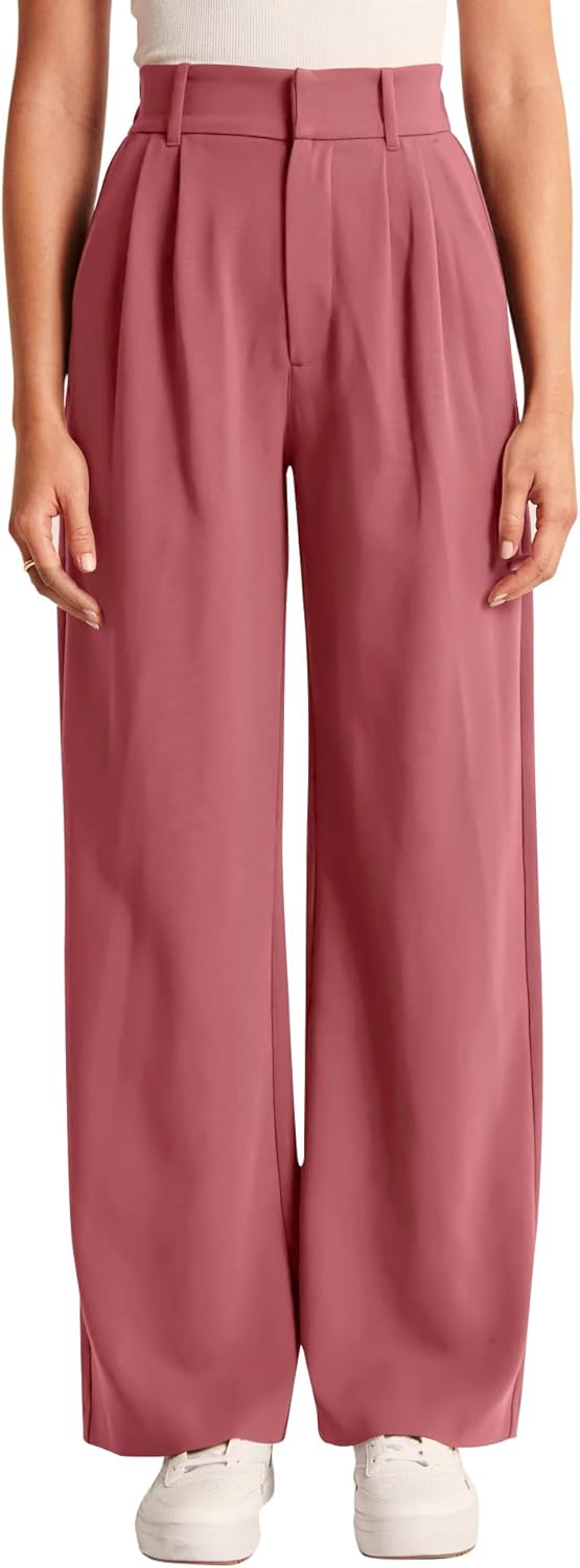 High-Waisted Work Pants for Women – Business Casual Office Trousers with Pockets (2025 Edition)
