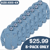 Stone Washed Blue 8PK