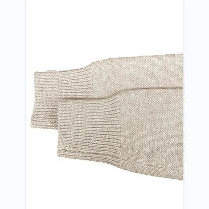 Women's Drop Shoulder Split Hem Sweater