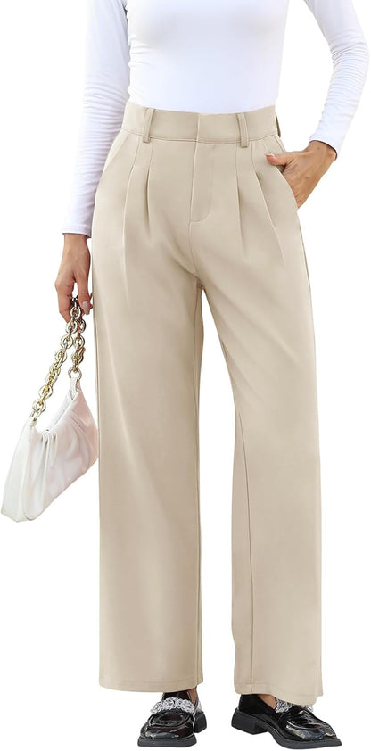 High-Waisted Work Pants for Women – Business Casual Office Trousers with Pockets (2025 Edition)