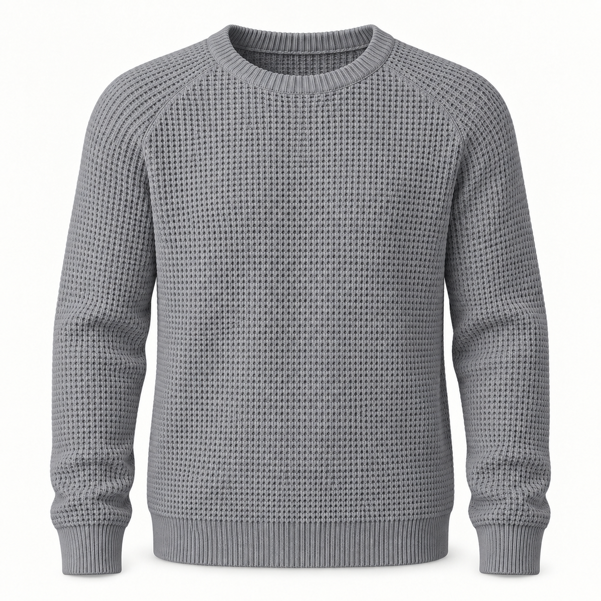 🔥 BESTSELLER | 8PCS $25.99 | Men’s Waffle Knit Crewneck Sweater
