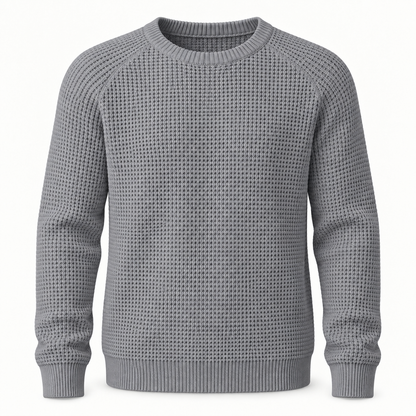 🔥 BESTSELLER | 8PCS $25.99 | Men’s Waffle Knit Crewneck Sweater