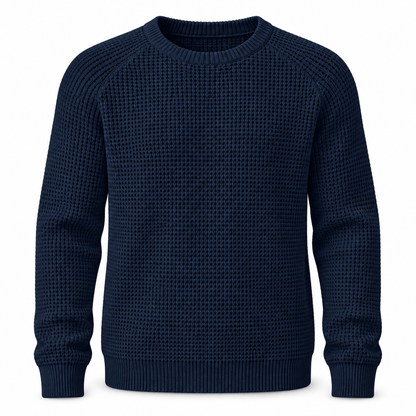 🔥 BESTSELLER | 8PCS $25.99 | Men’s Waffle Knit Crewneck Sweater