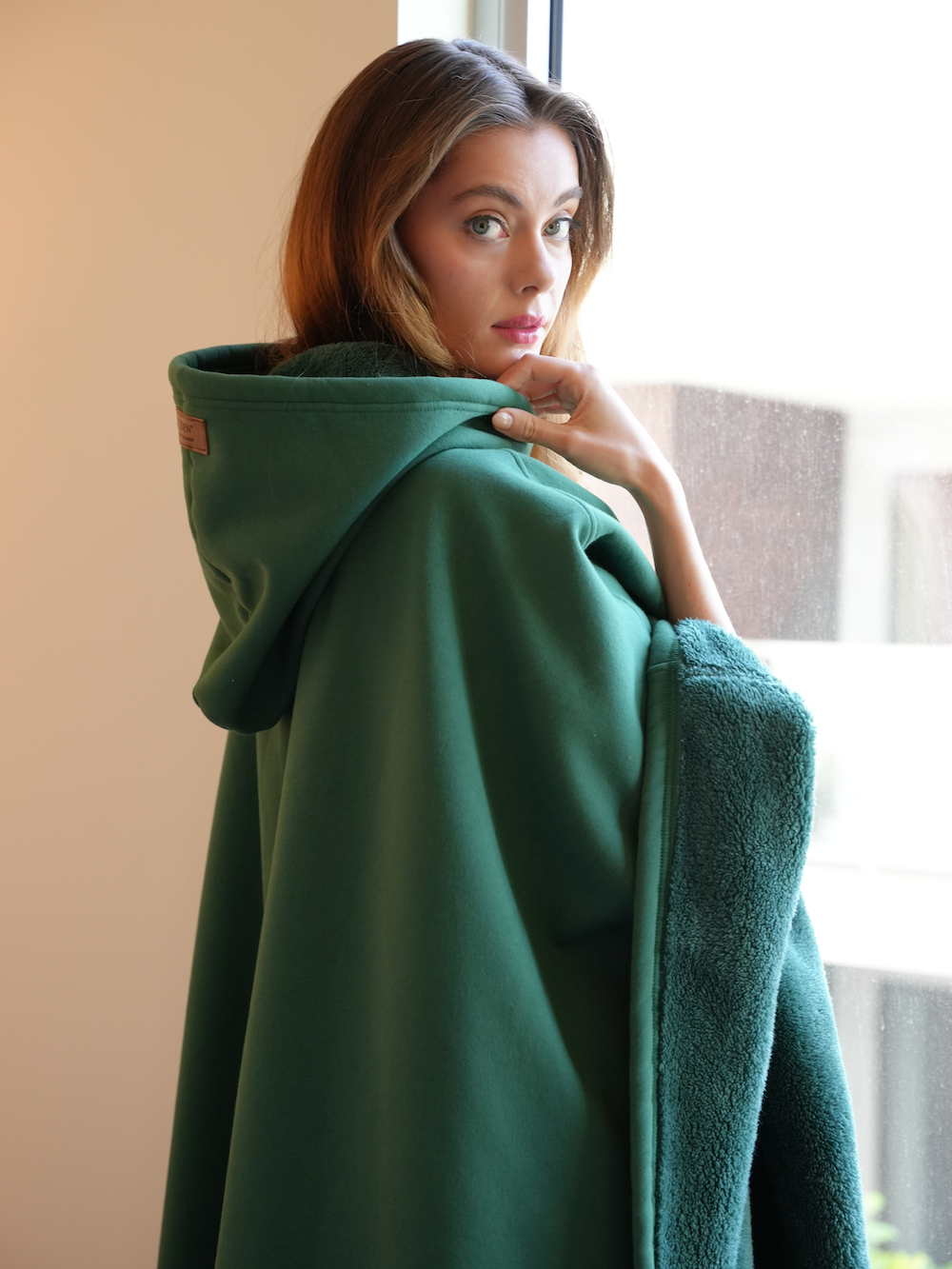 🎃Halloween Sale - Solid Color sided Fleece Hoodie Blanket