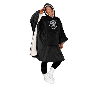 Hot Sale - 60" x 80" Wearable Hooded Blanket with Logo Patch