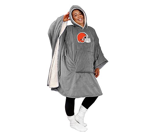 Hot Sale - 60" x 80" Wearable Hooded Blanket with Logo Patch