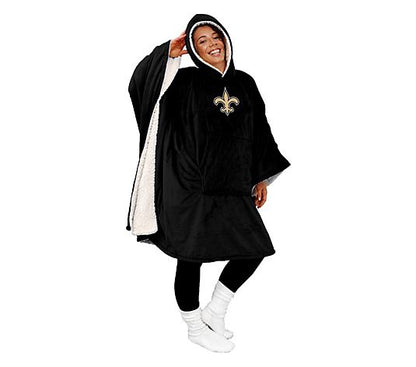 Hot Sale - 60" x 80" Wearable Hooded Blanket with Logo Patch