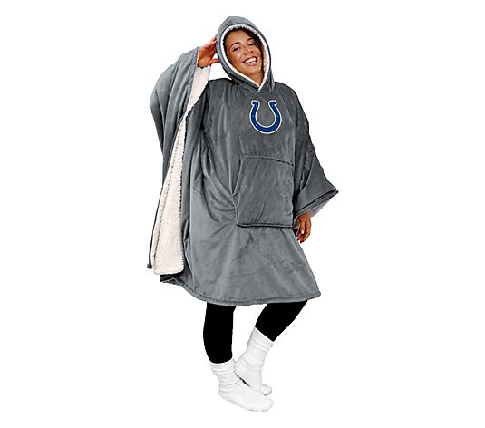 Hot Sale - 60" x 80" Wearable Hooded Blanket with Logo Patch
