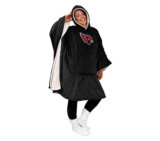 Hot Sale - 60" x 80" Wearable Hooded Blanket with Logo Patch
