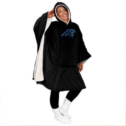 Hot Sale - 60" x 80" Wearable Hooded Blanket with Logo Patch